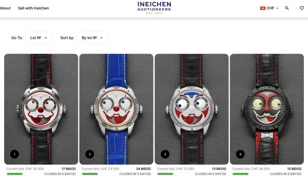 Ineichen Auctioneers продаст часы Константина Чайкина